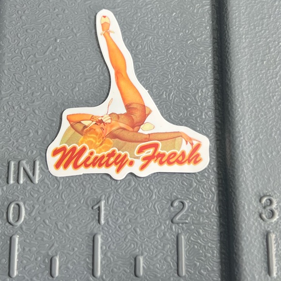 MINTY Sexy Pinup Gorgeous Sticker Retro Vintage BomberGirl Ace Pilot - Picture 4 of 5